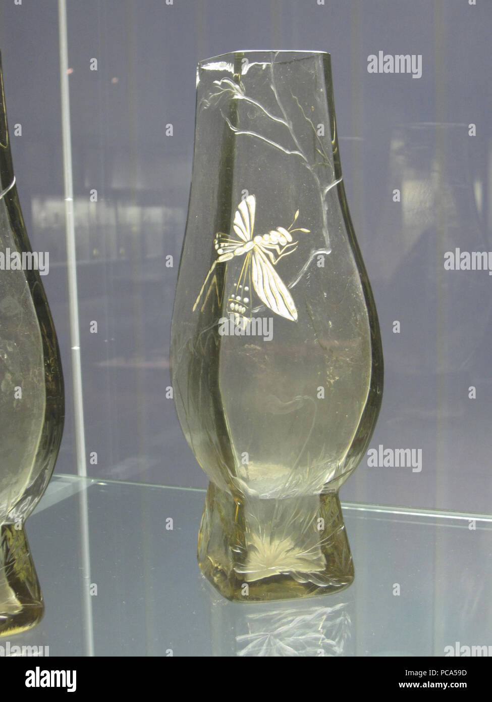 626 Vase avec libellule Eugène Rousseau Stockfoto