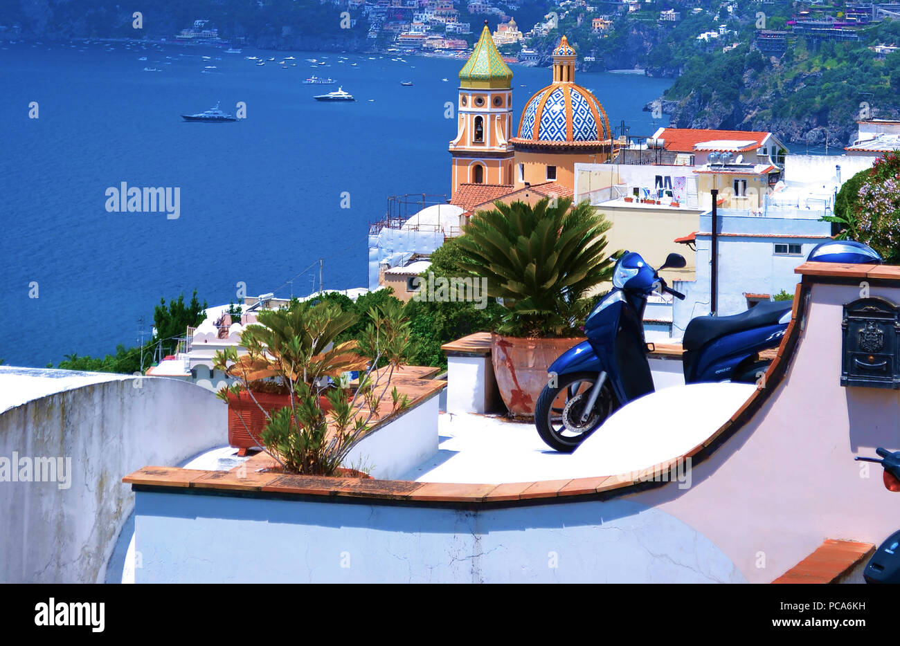 Costa Amalfitana - Italien Stockfoto
