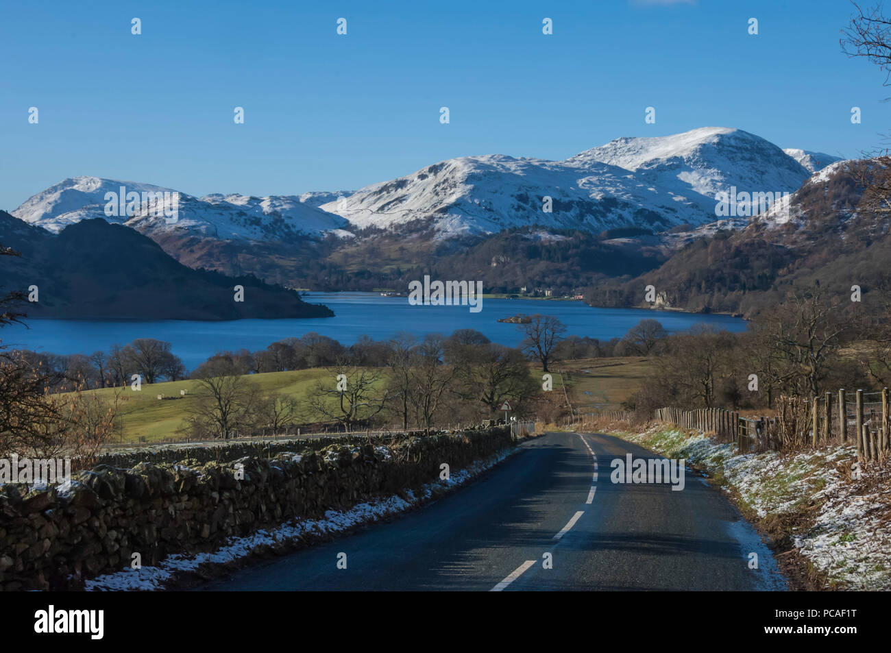 Ullswater, Lake District National Park, UNESCO-Weltkulturerbe, Cumbria, England, Vereinigtes Königreich, Europa Stockfoto