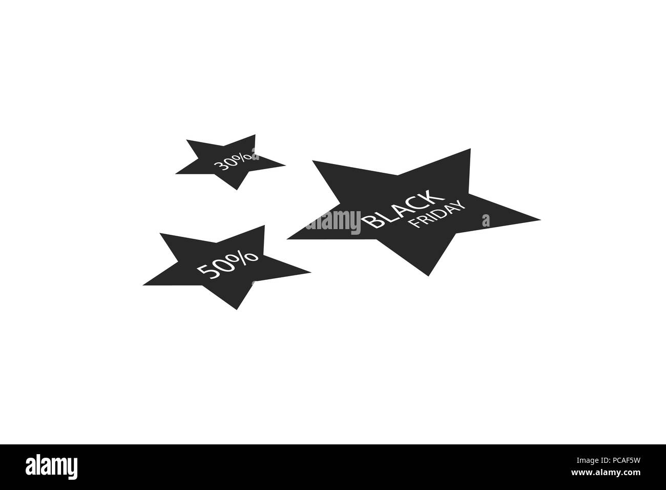 Schwarzer Freitag. Grosse Verkäufe. Trendige, moderne Poster ihre Ware zu werben. Vector Illustration Stock Vektor