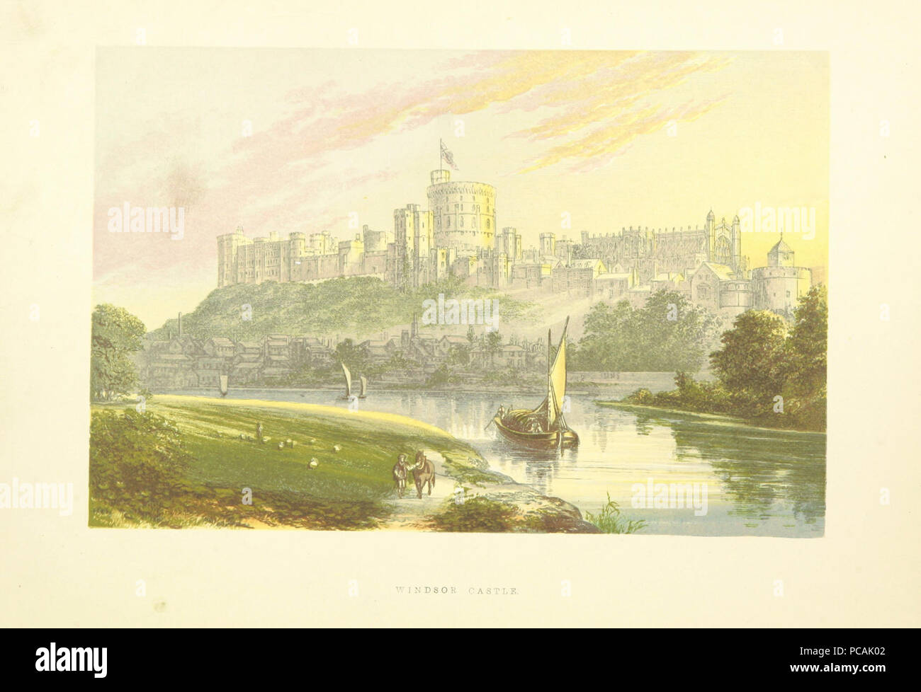 AH p014 - Windsor Castle, Berkshire - Morris, Adelshäuser, 1868. Stockfoto