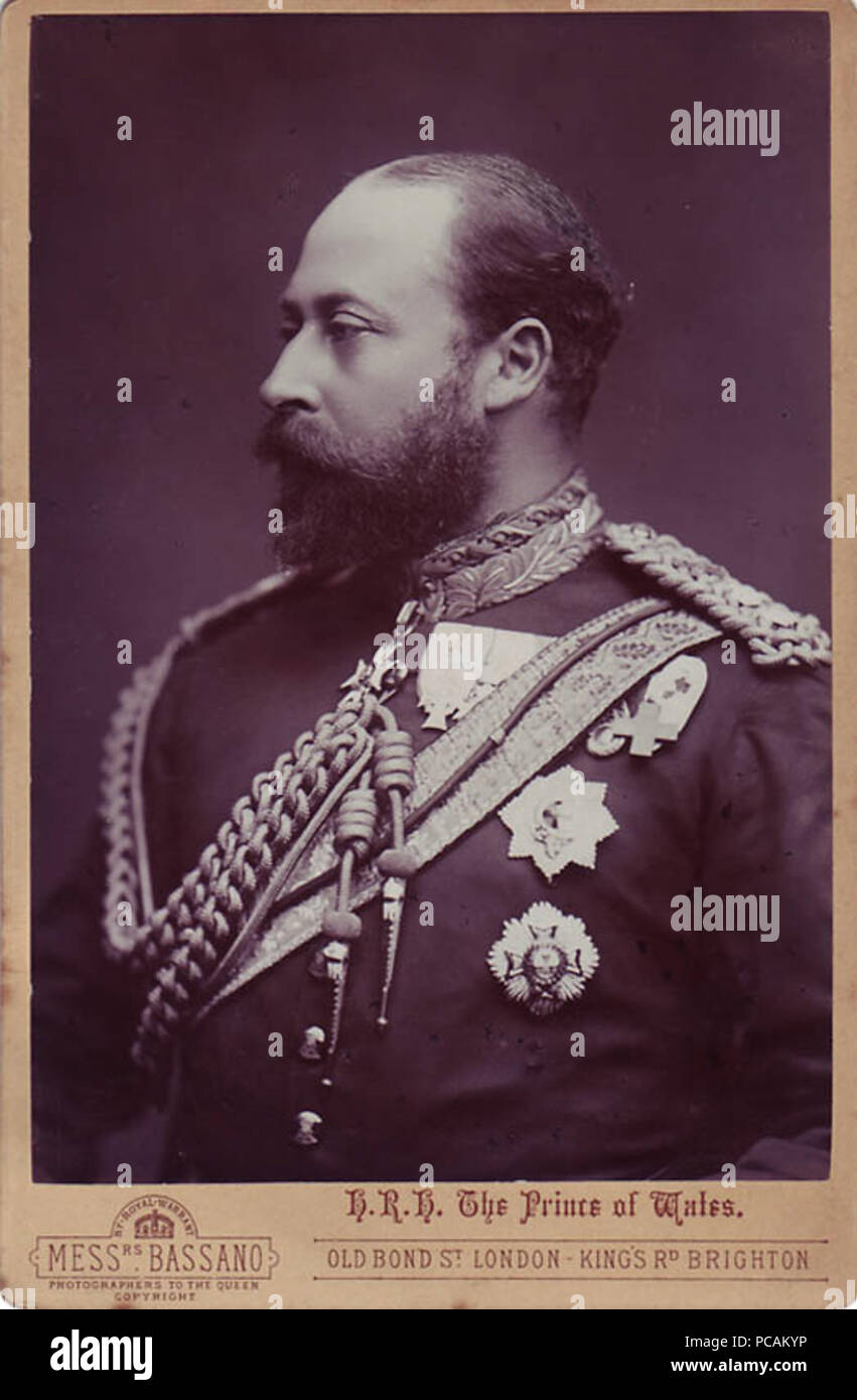 6 Alexander Bassano (1829-1913) - Edward, Prinz von Wales, dem späteren König Edward VII. Stockfoto