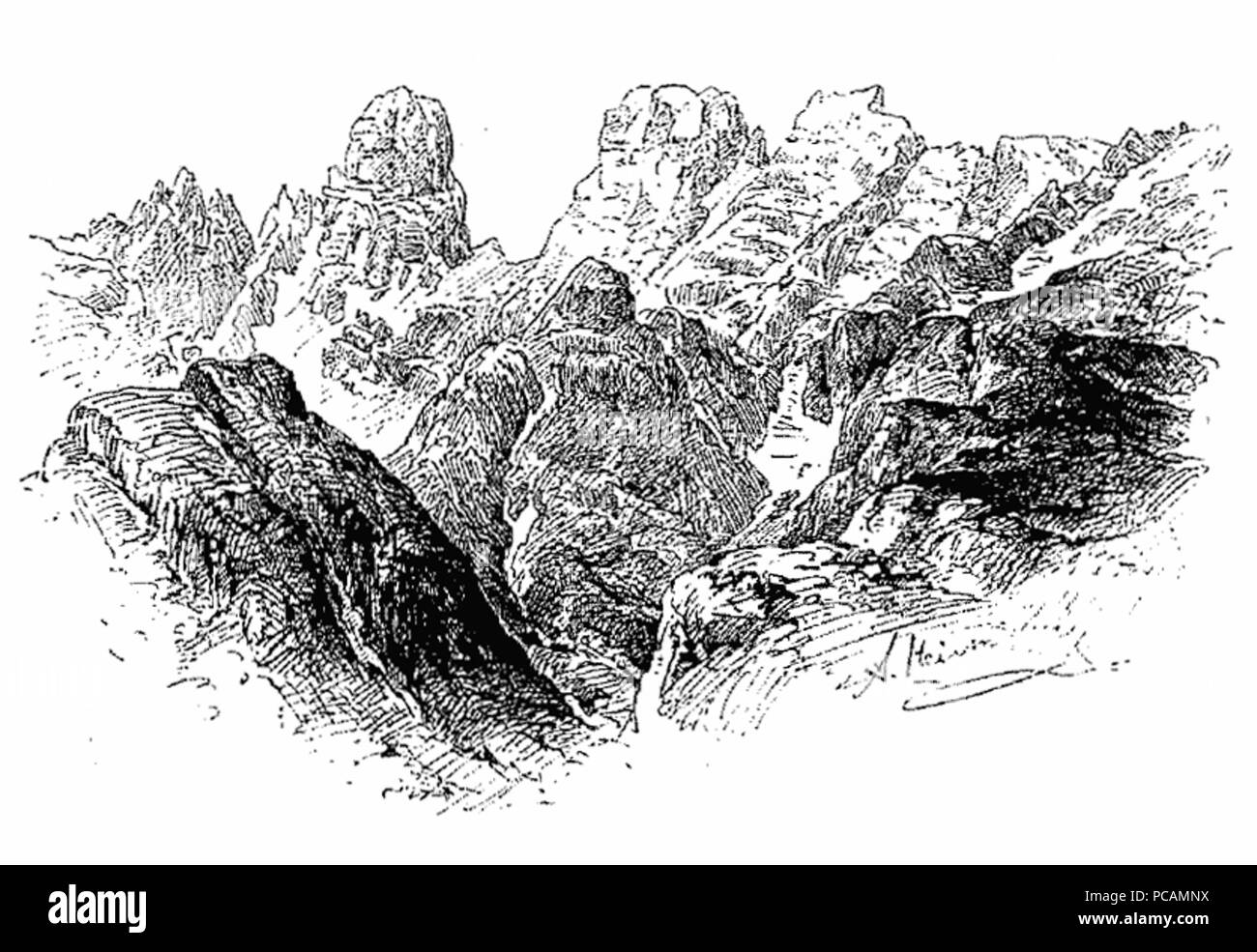 42 Heilmann Monte Cristallo Stockfoto
