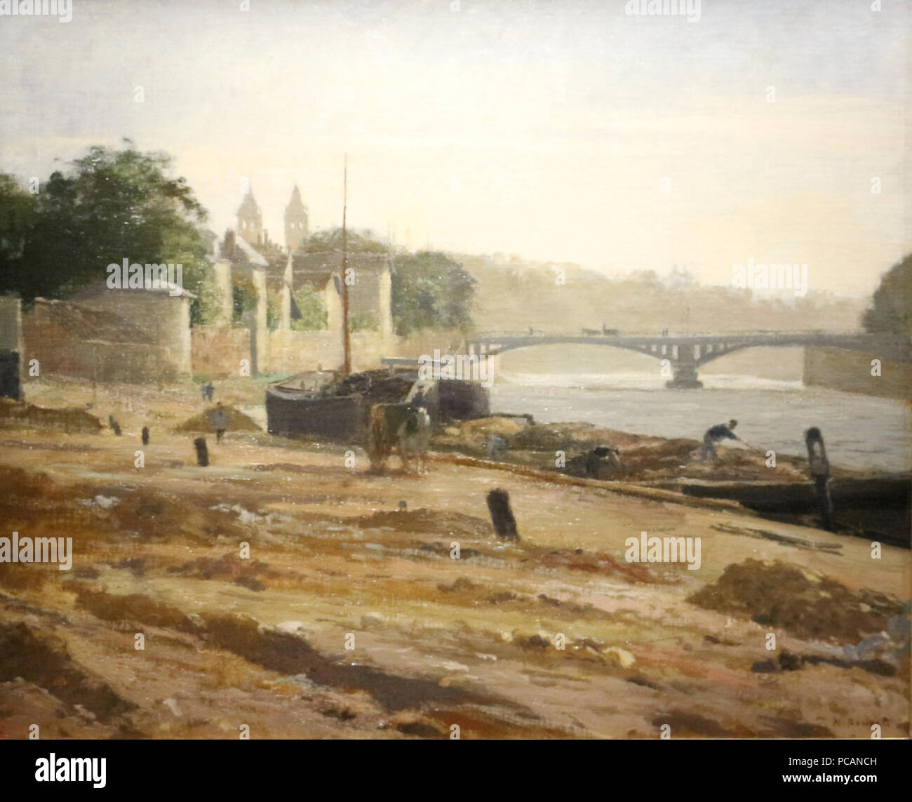 78 Rouart Le Pont de Melun sans Kader Stockfoto