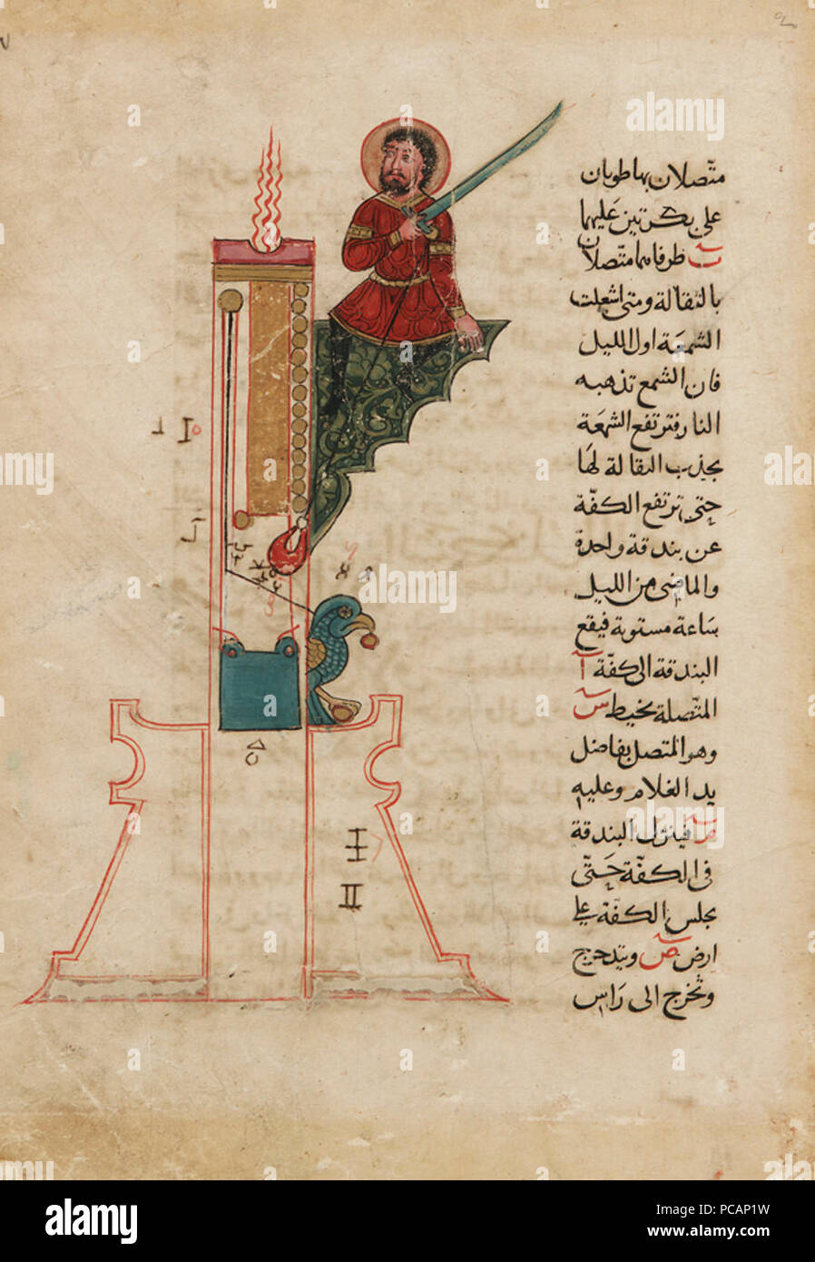 Al-Jazari - eine Kerze. Stockfoto