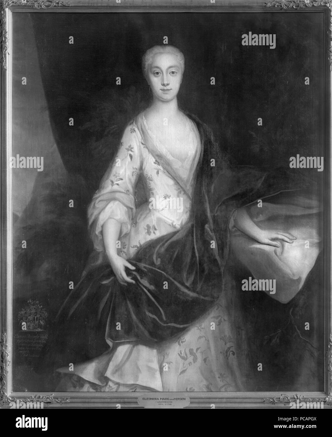 26 Eleonora Margareta Wachtmeister af Mälsåker, 1684-1748 (Georg Engelhard Schröder) - Nationalmuseum - 40016 Besucher seit dem Stockfoto