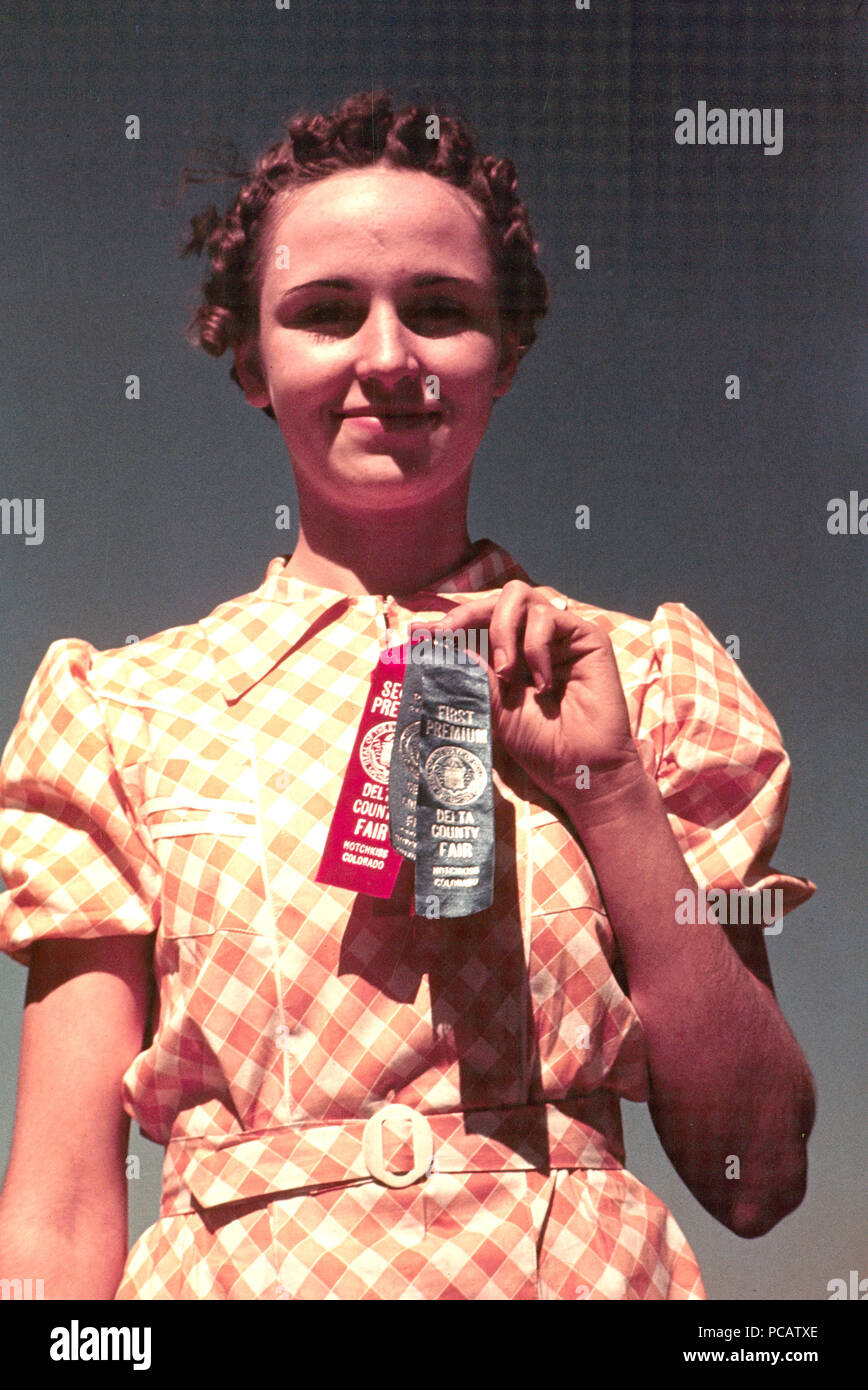 Sieger im Delta County Fair, Colorado September 1940 Stockfoto