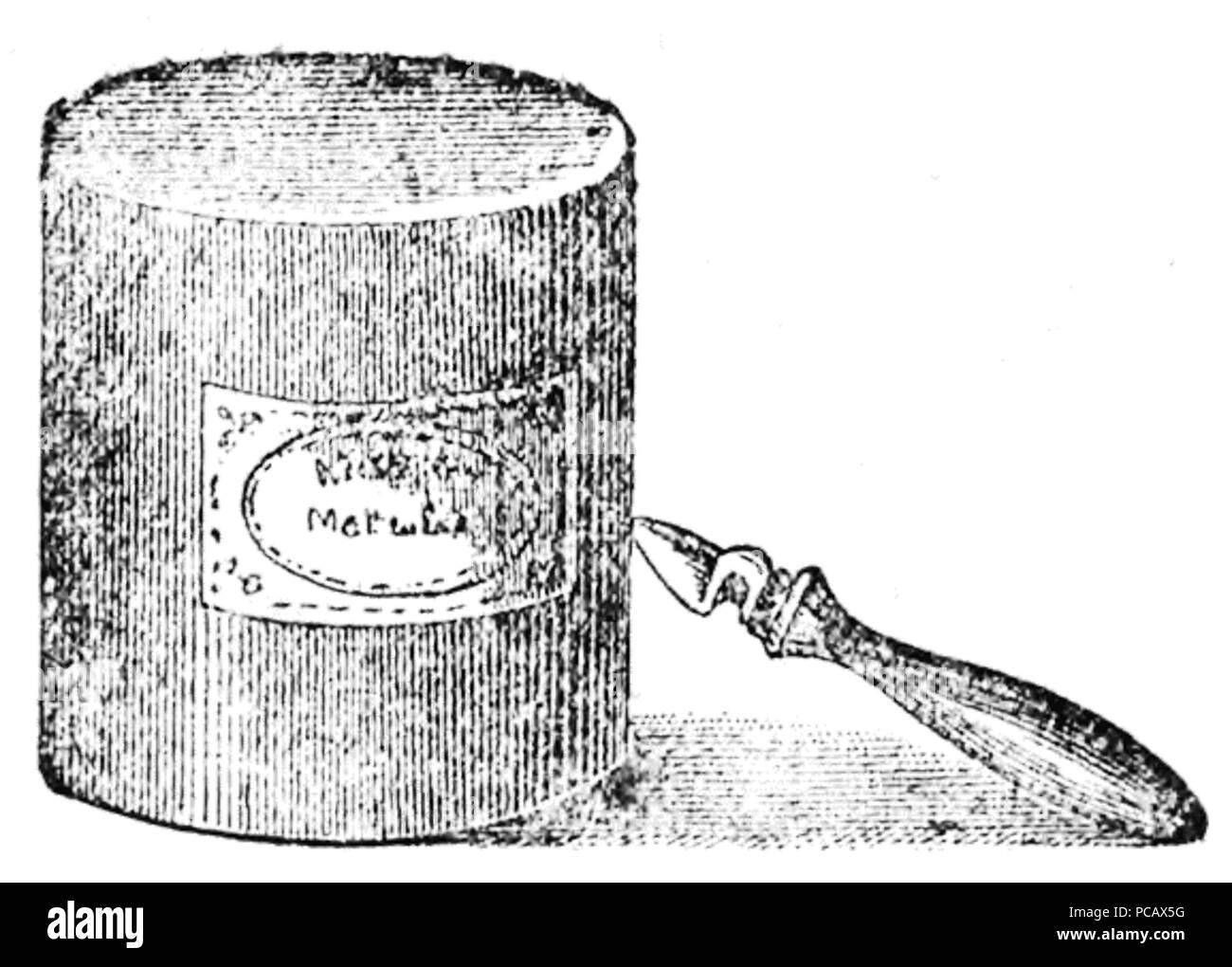 8 Śpiżarnia ich zapasy zimowe - p8a Stockfoto