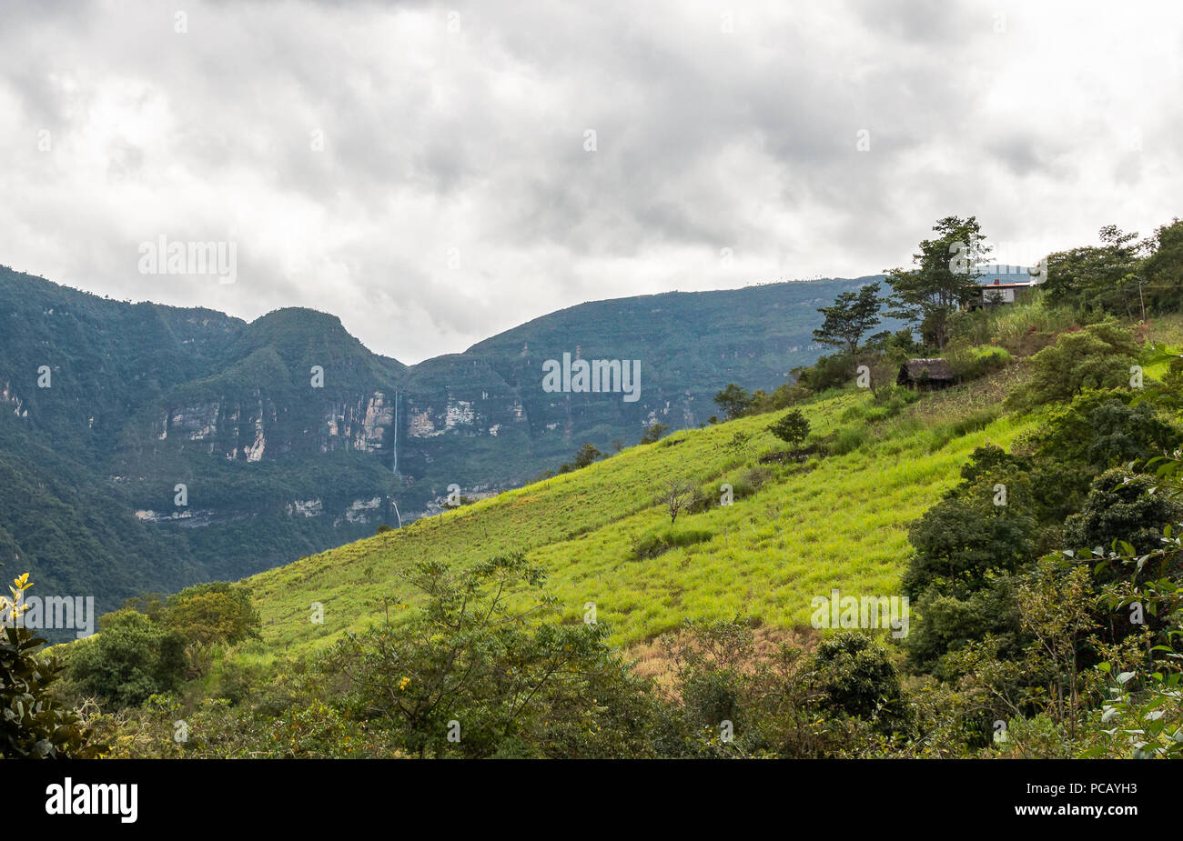 Gocta Wasserfall der Chachapoyas Region des nördlichen Peru Stockfoto