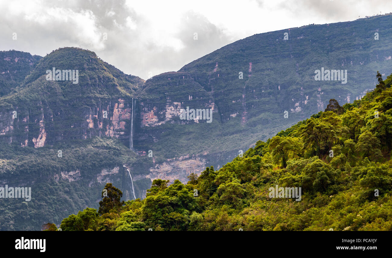 Gocta Wasserfall der Chachapoyas Region des nördlichen Peru Stockfoto