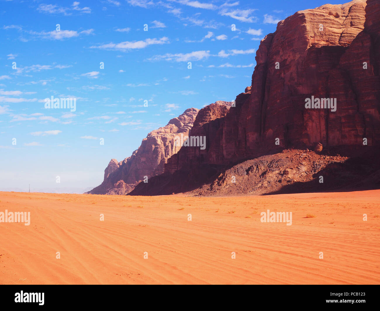 Wadi Rum Wüste, Jordanien Stockfoto