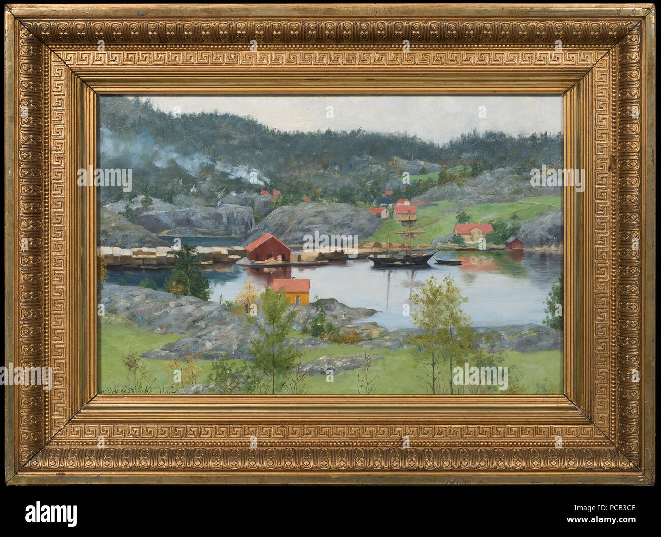 20 Fjord Landschaft (Sofie Werenskiold) - Nationalmuseum - 31080 Stockfoto
