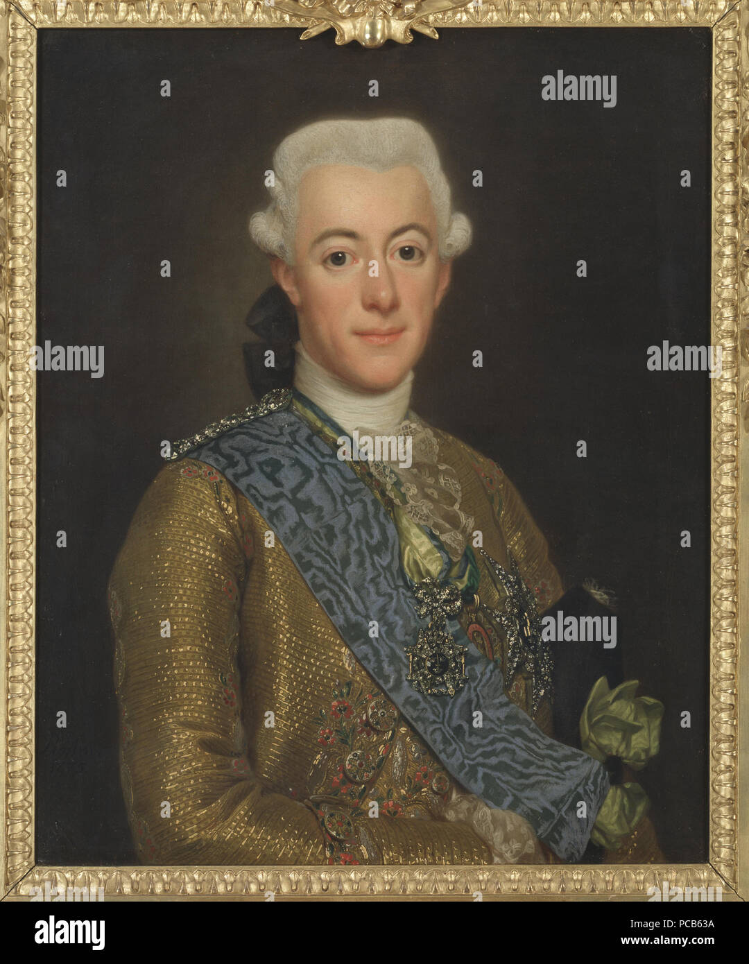 54 König Gustav III. von Schweden (Alexander Roslin) - Nationalmuseum - 18015 Stockfoto