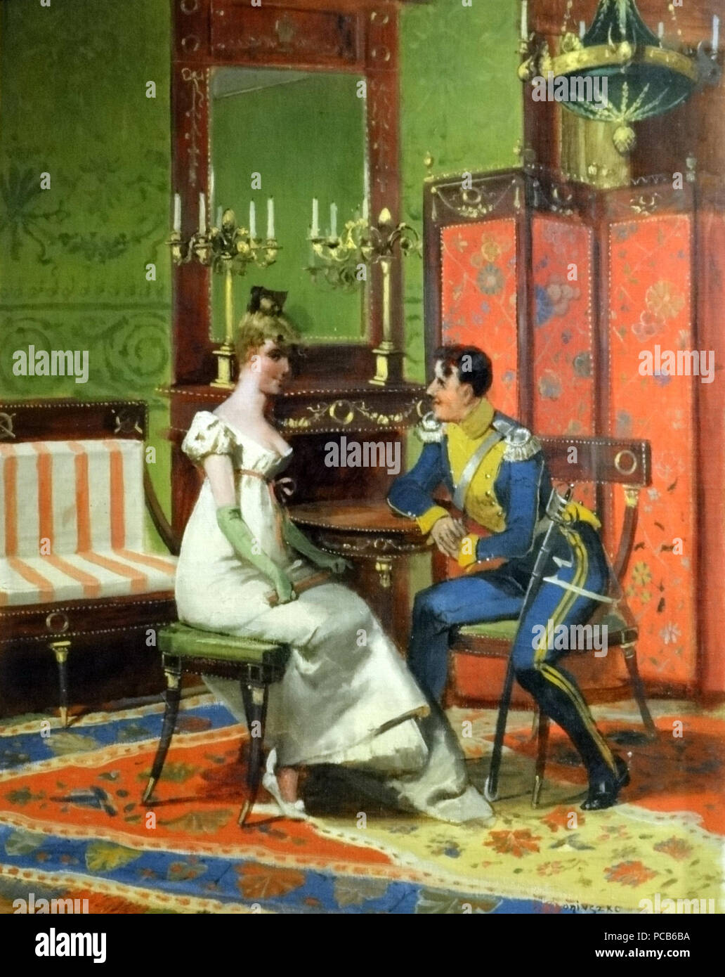 26 Jan Czesław Moniuszko, Zaloty ułana Stockfoto