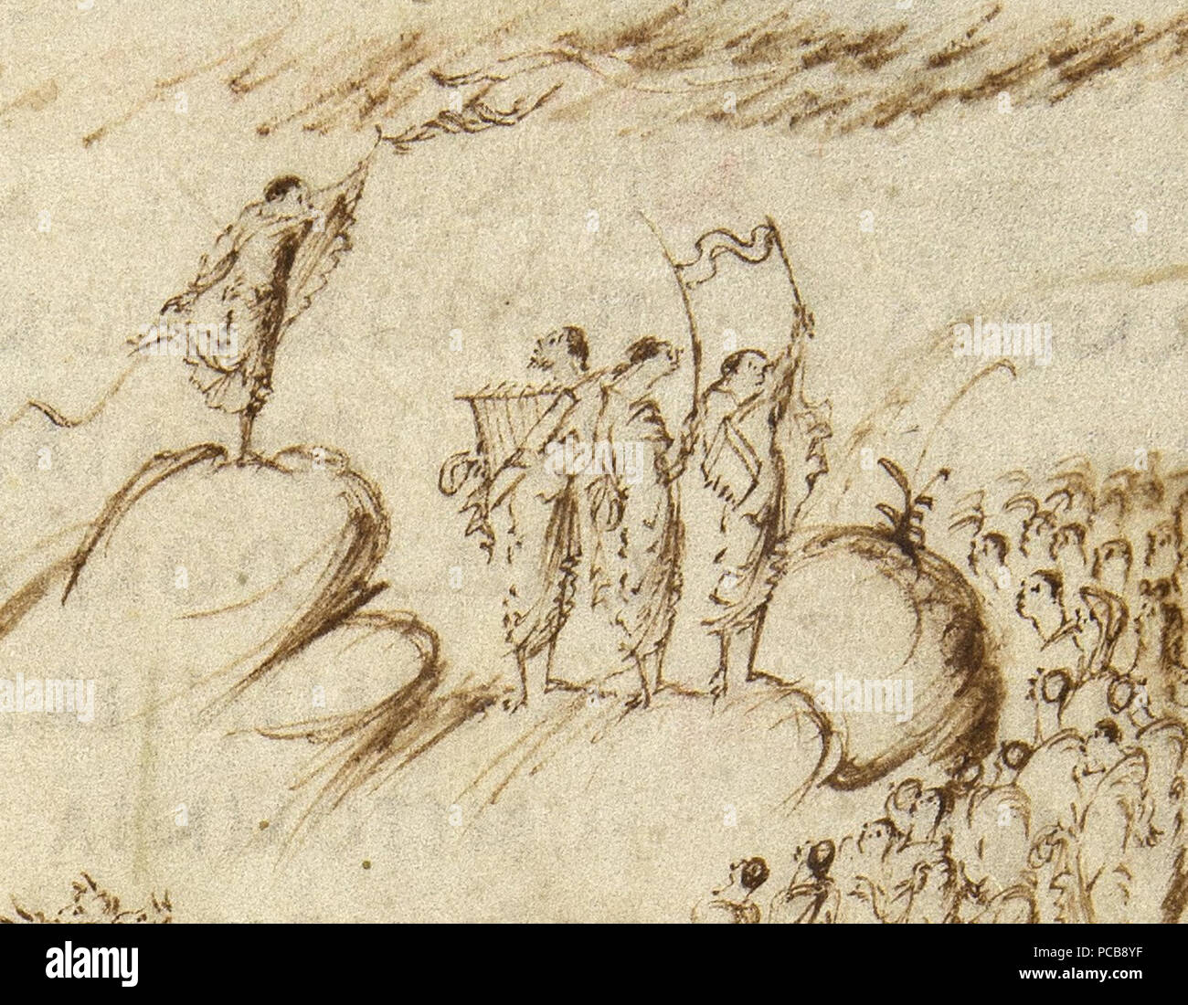 624 Utrechts-Psalter Psalm-48 Psalter Stockfoto