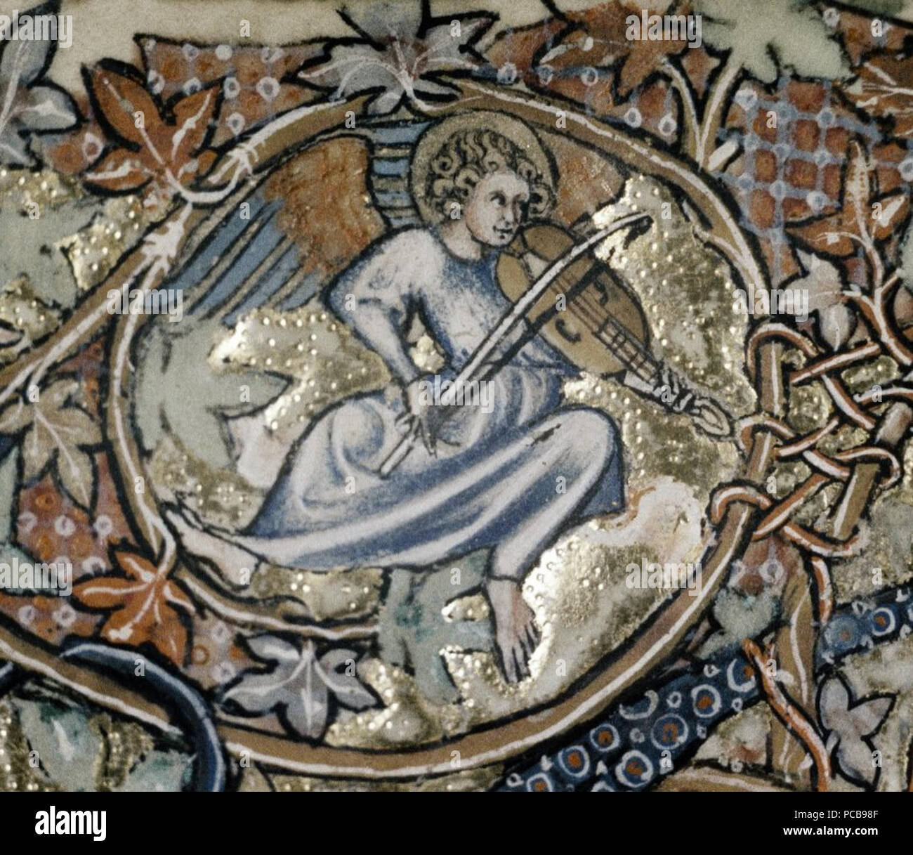 458 Ormesby Psalter Vielle Stockfoto