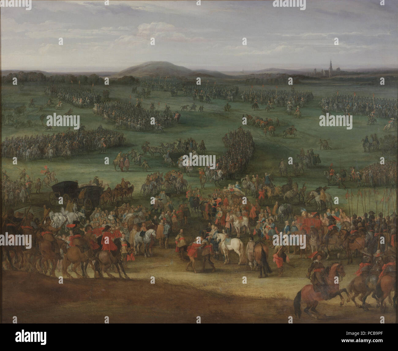 Peeter Meulener: Slaget vid Nördlingen II. NM 278 86 Die Schlacht von Nördlingen II (Peter Snayers) - Nationalmuseum - 17228 Stockfoto