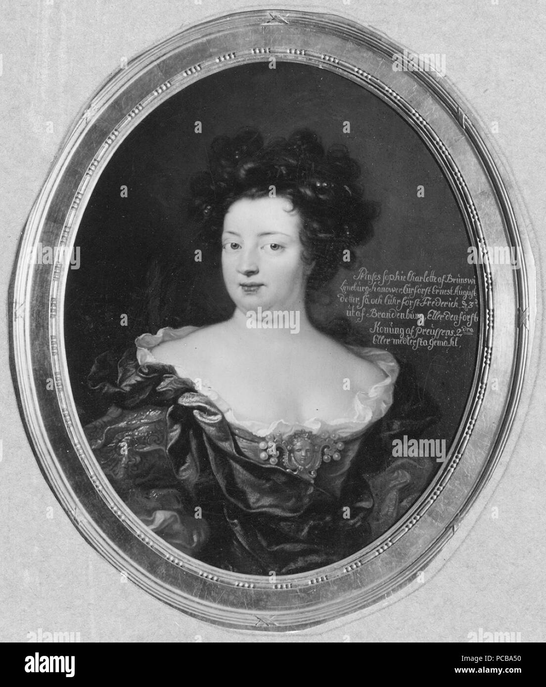 82 Sofia Charlotta, 1668-1705 (David von Krafft) - Nationalmuseum - 15573 Stockfoto