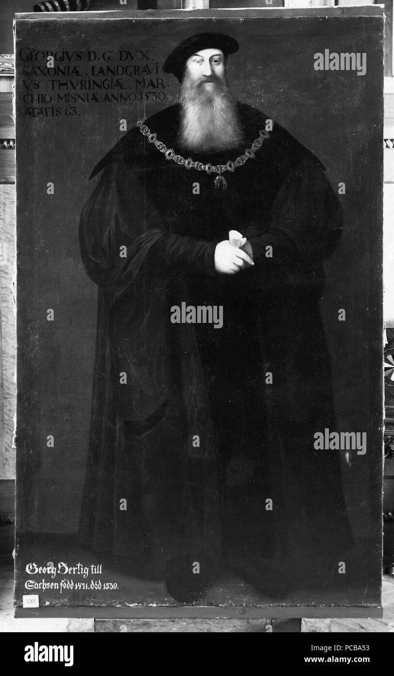 38 Georg, 1471-1539, hertig av Sachsen (David Frumerie) - Nationalmuseum - 15262 Stockfoto