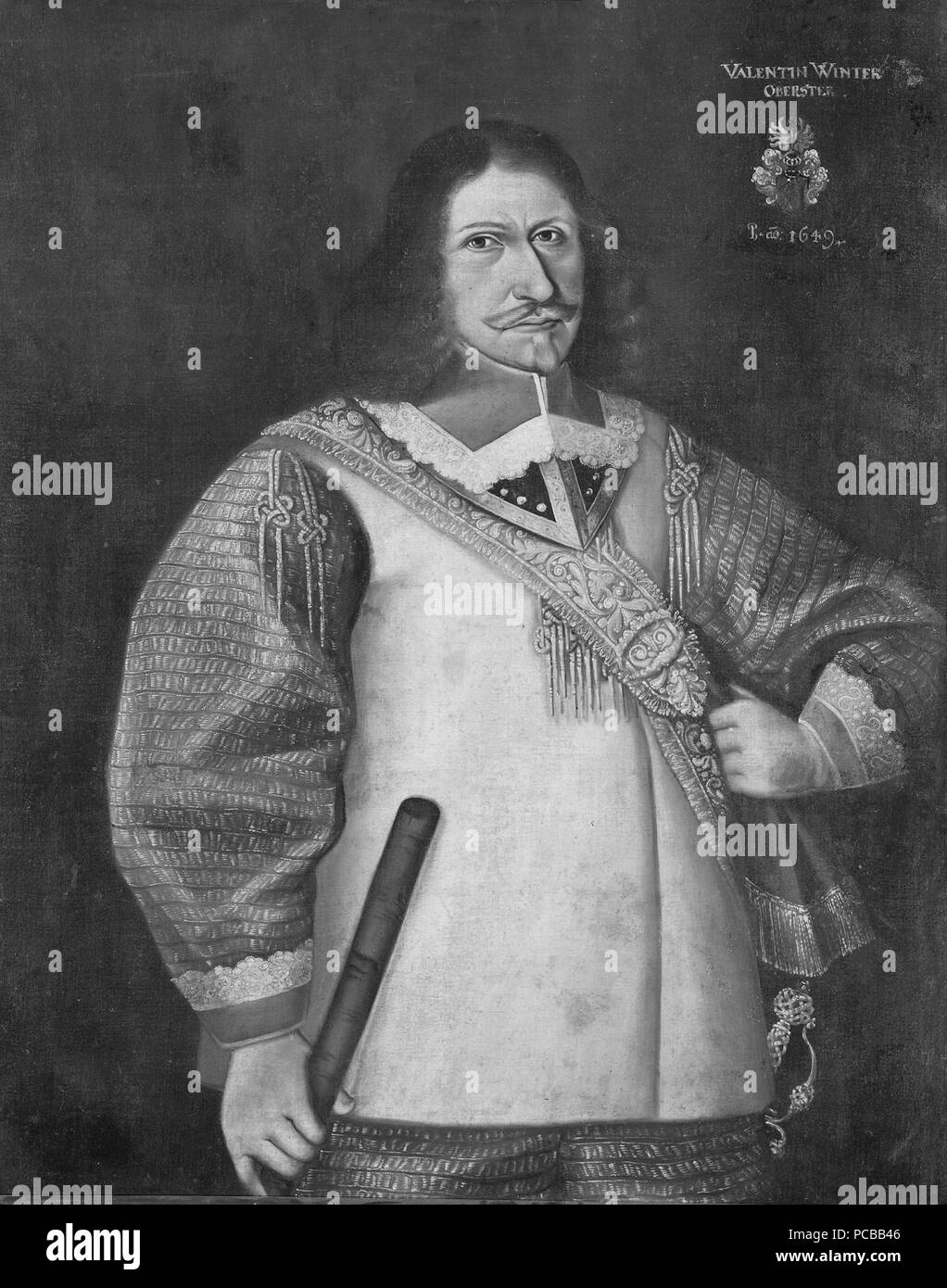 625 Valentin Winter (1608-1671), överste, kommendant - Nationalmuseum - 39259 Stockfoto