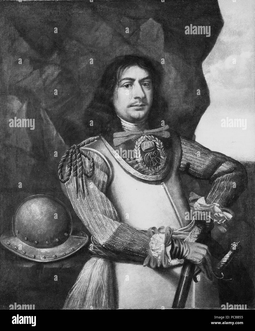 454 Okänd Mann, svensk Offizier - Nationalmuseum - 39252 Stockfoto