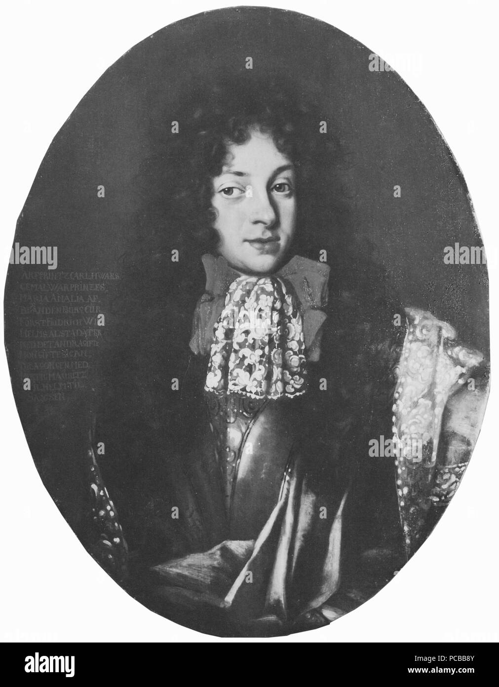 53 Karl, 1664-1688, arvprins av Mecklenburg-Güstrow (David von Krafft) - Nationalmuseum - 15548 Stockfoto