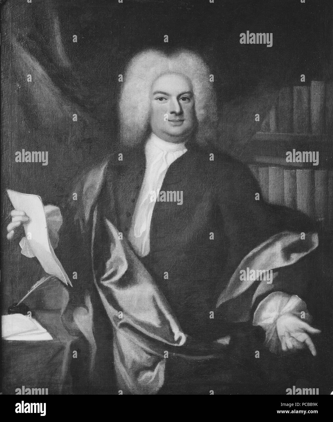 79 Samuel von Triewald, 1688-1742, författare, ämbetsman (Georg Engelhard Schröder) - Nationalmuseum - 39131 Stockfoto
