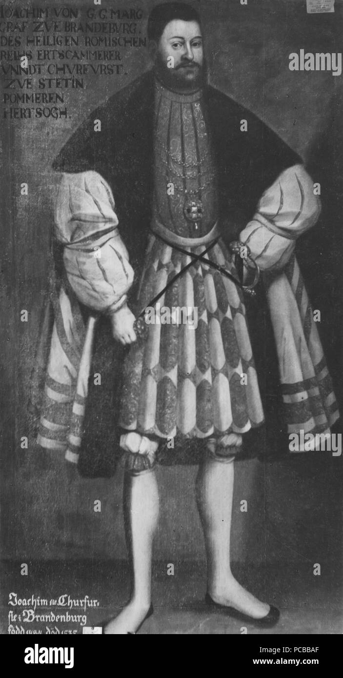 49 Joakim I, 1484-1535, kurfurste av-Brandenburg (David Frumerie) - Nationalmuseum - 15245 Stockfoto