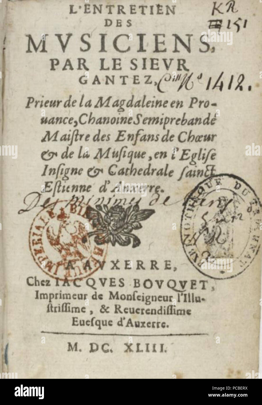 234 Gantez - Entretien 1643 Stockfoto