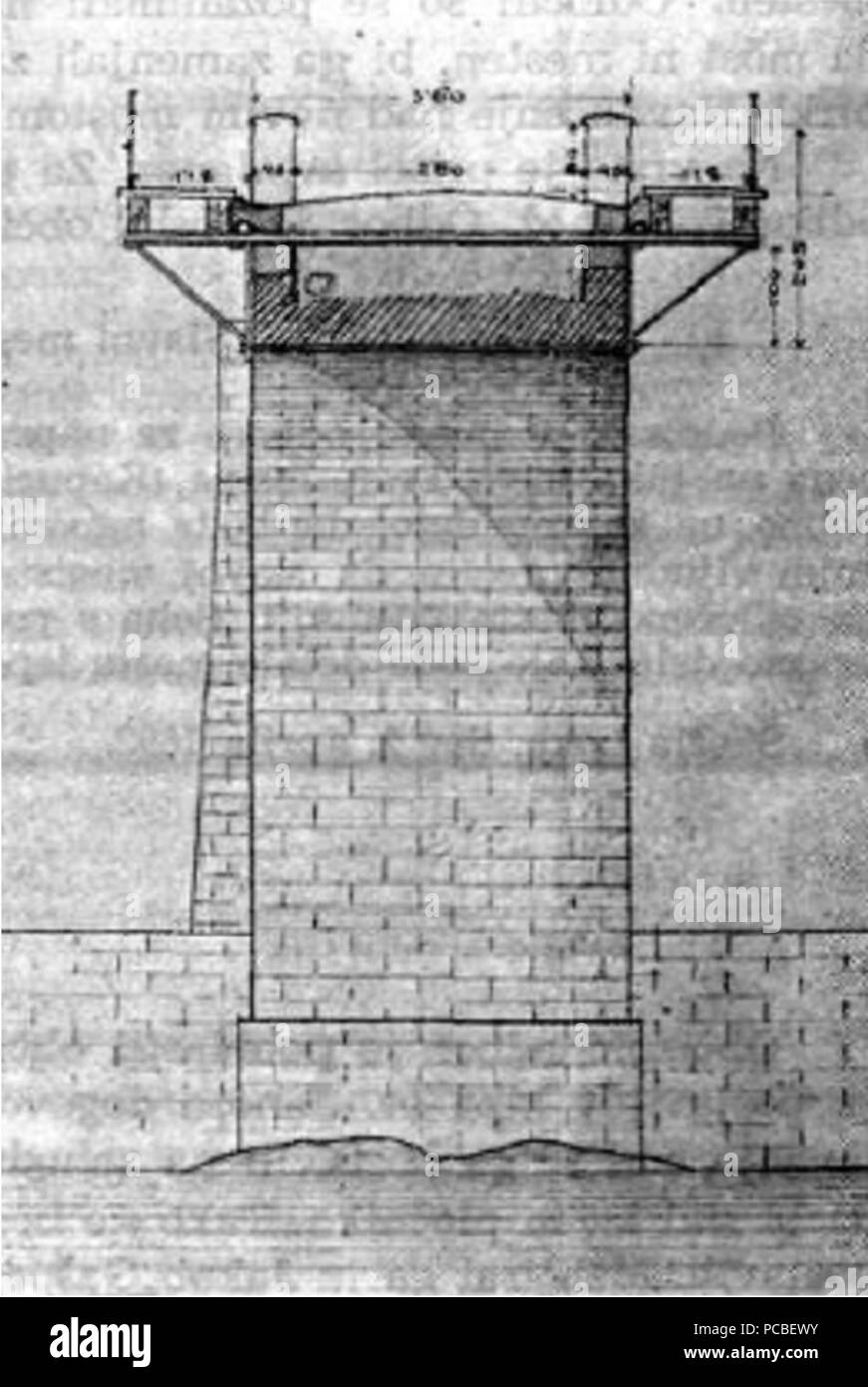 111 Cappuchin Brücke - Kreuz Plan Stockfoto