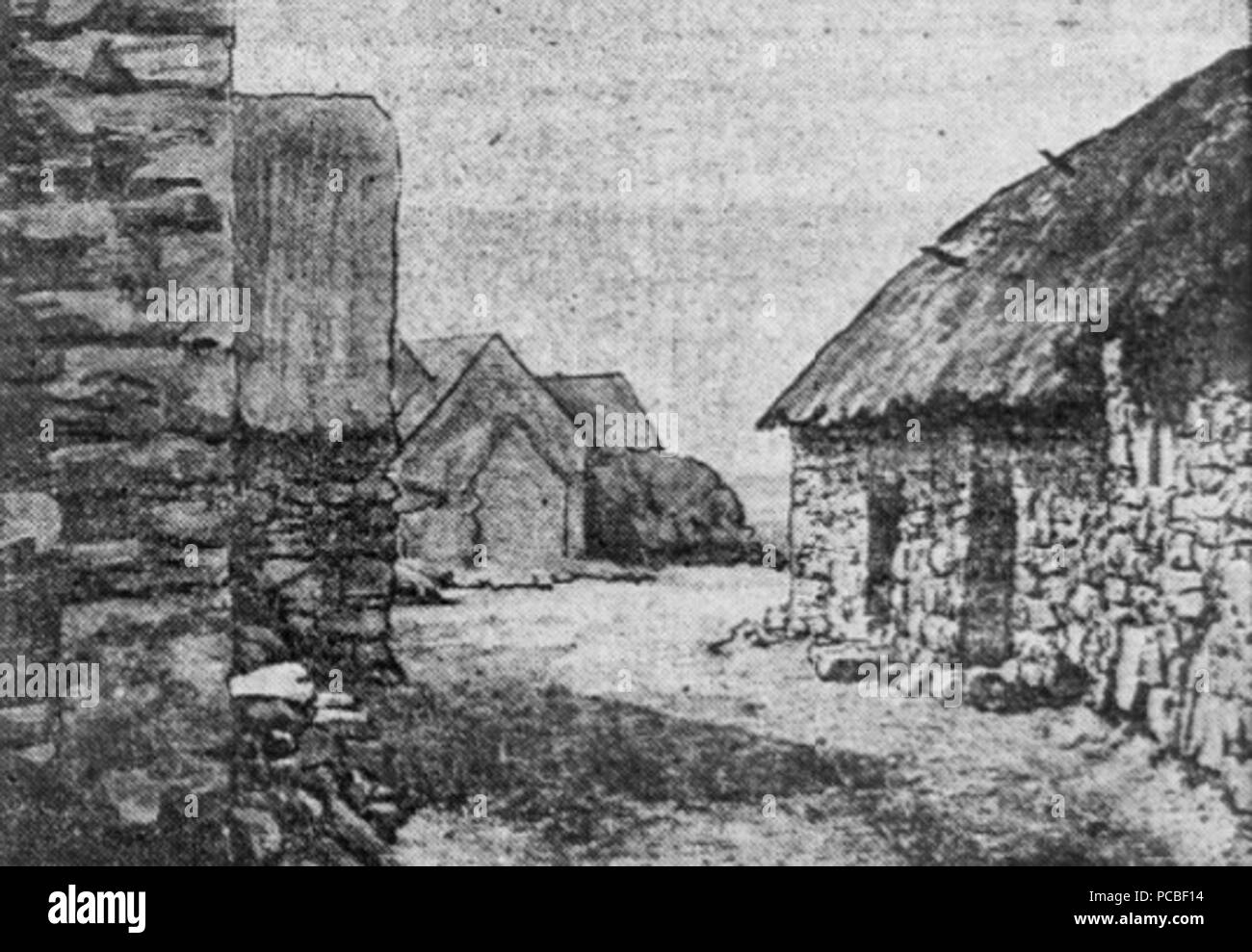 23 Wohnungen Au Cap de la Chèvre 1930 Stockfoto