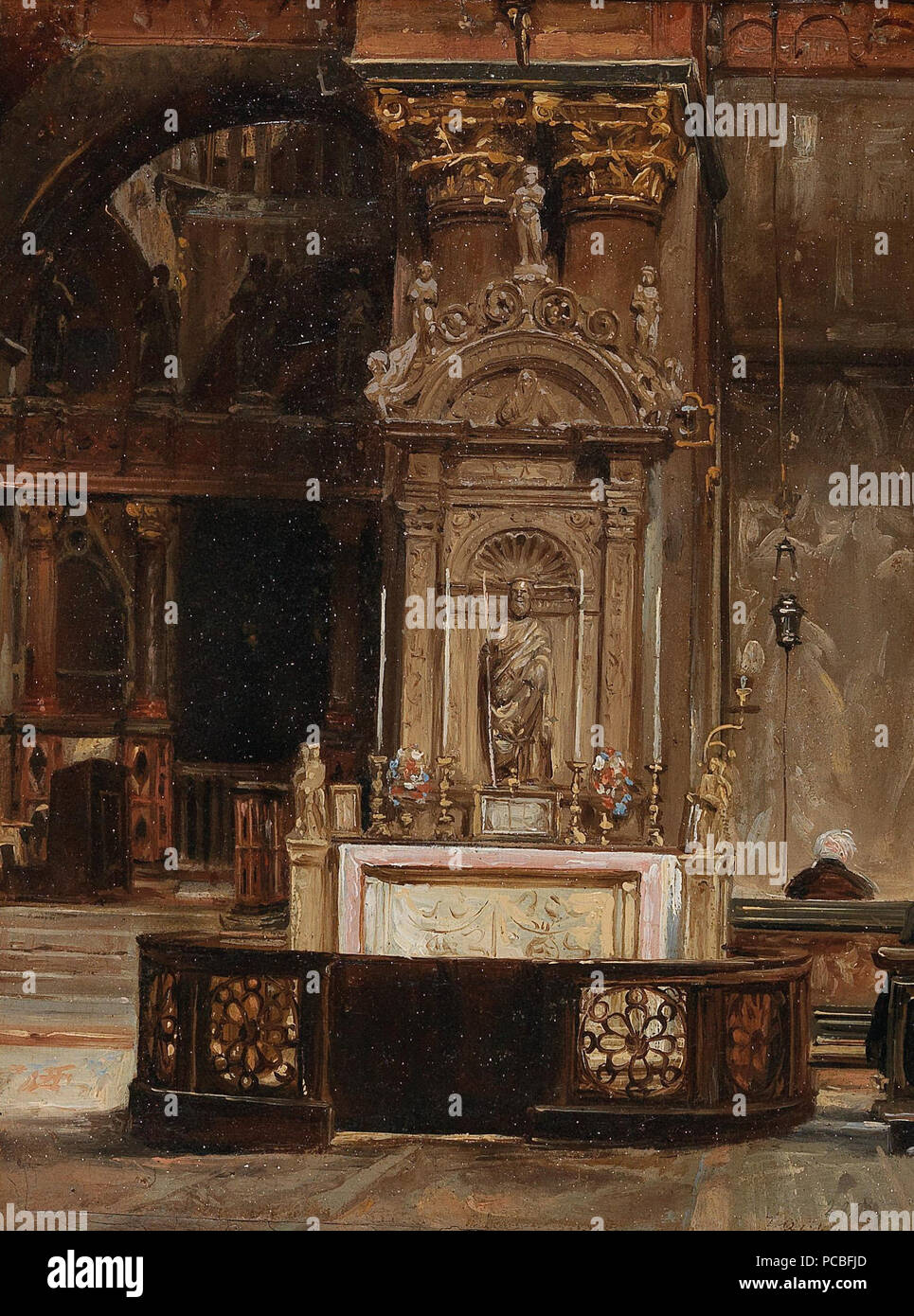 35 Francesco Zanin - Kirche St. Maria Venezia Stockfoto