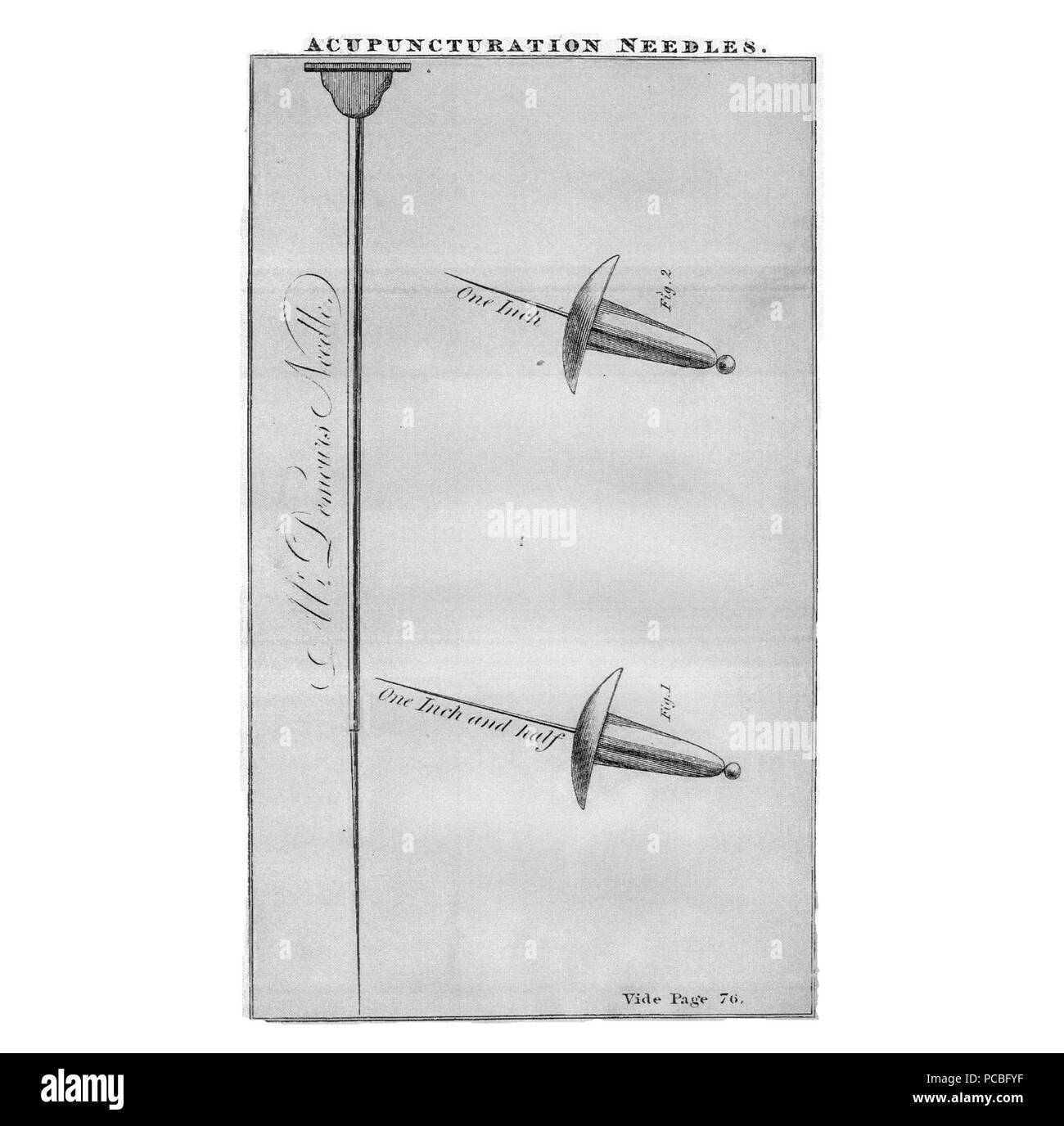 9 Churchill-Nadel breit Stockfoto