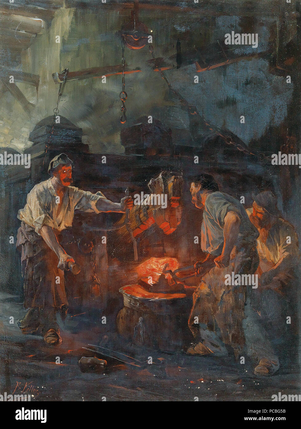 37 Friedrich von Keller in der Hammermühle Stockfoto