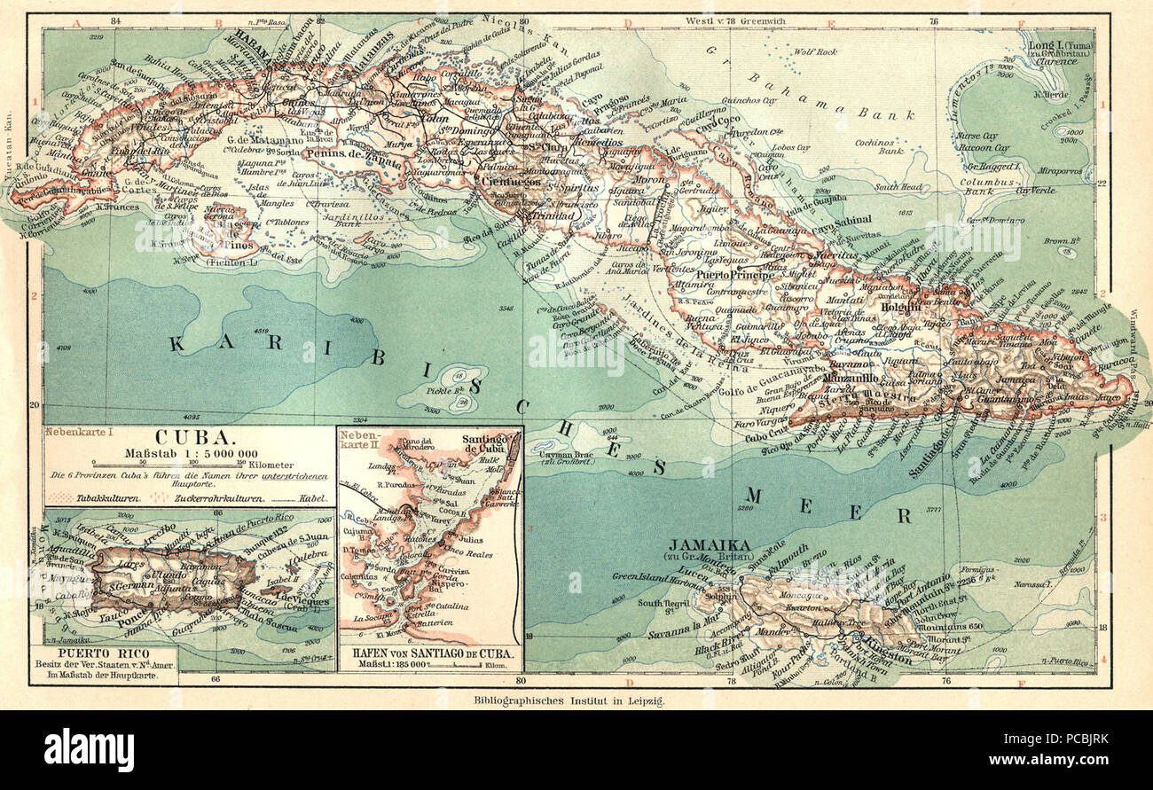 1 105 Kuba (1905) Stockfoto