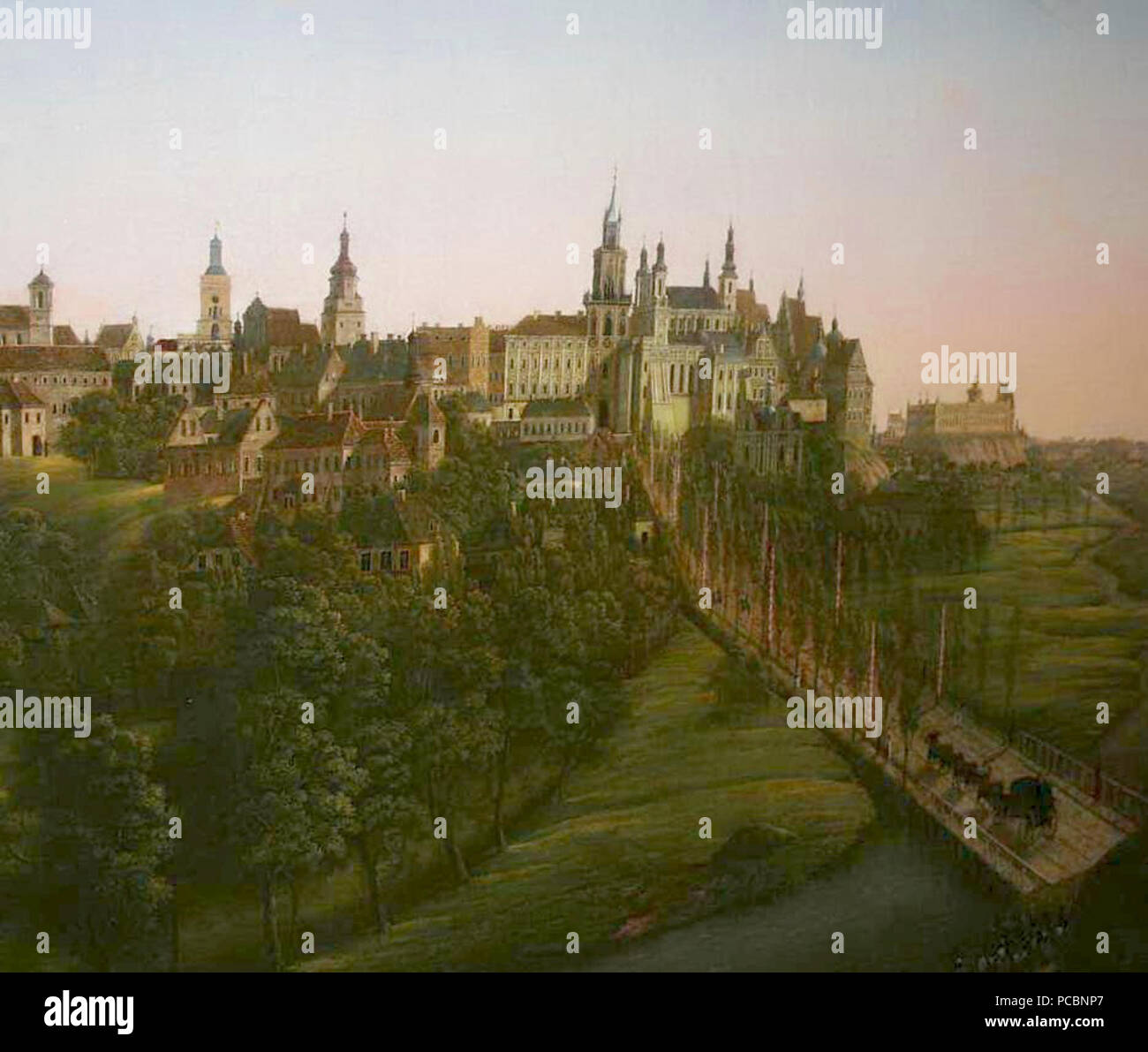 20 Filip Dombeck (Dąbek) - generała Zajączka Wjazd do Lublina w 1826 roku Stockfoto