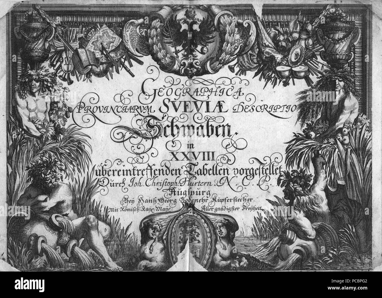 24 Hanß Georg Bodenehr Schwaben Titel Stockfoto