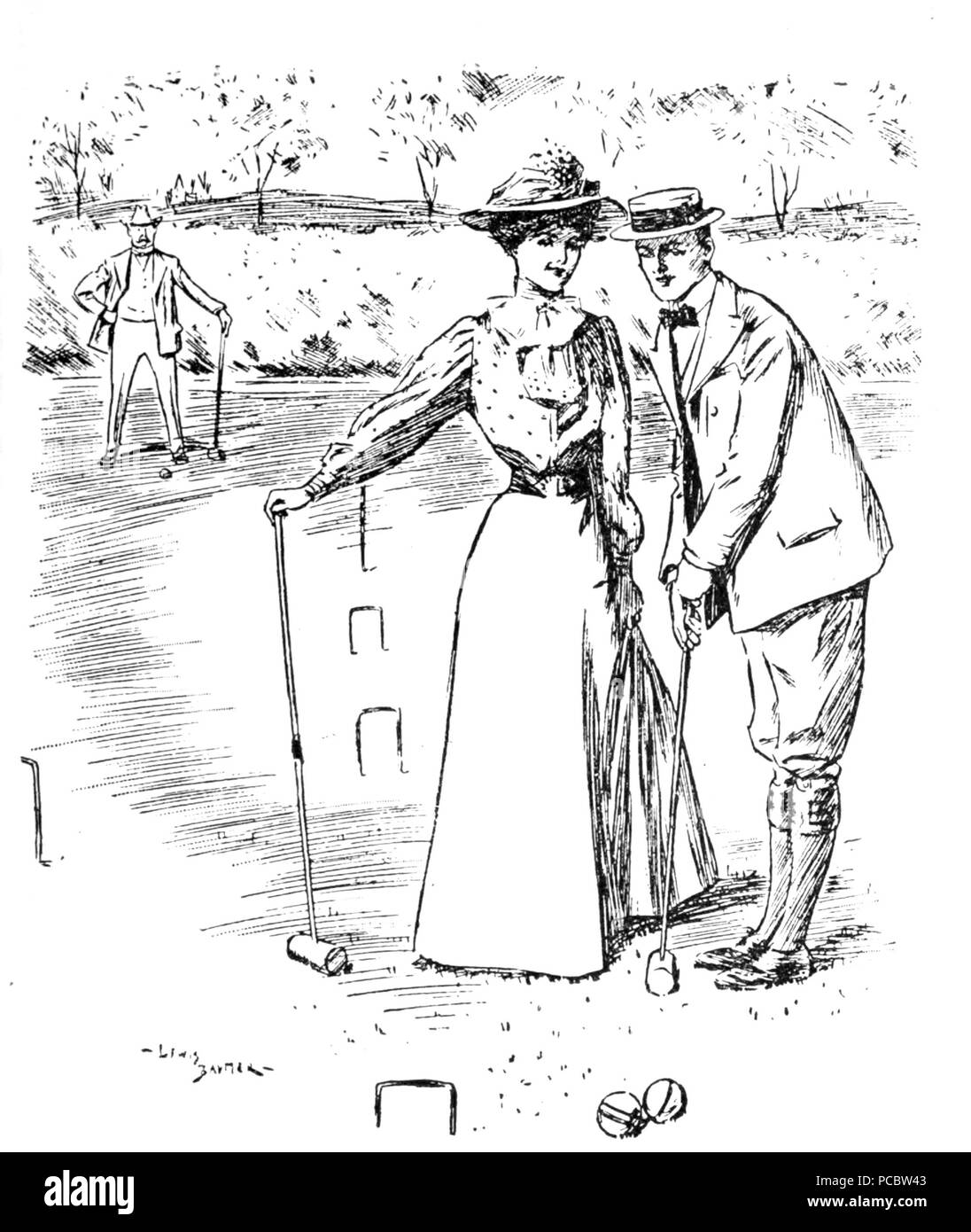 38 Herr's Punch Buch von Sport (Abbildung auf Seite 113) Stockfoto