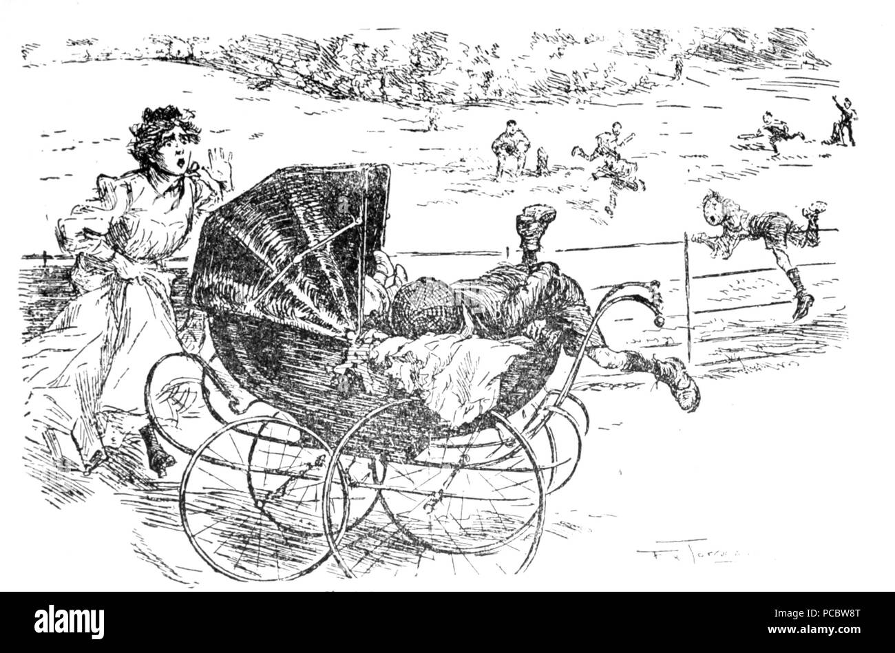 39 Herr's Punch Buch von Sport (Abbildung Seite 2) Stockfoto