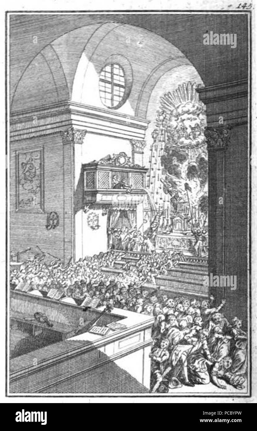 56 Ueber sterben Nationfeste Kupferstich von Franciscus Antonius Obermayr 1784 Stockfoto