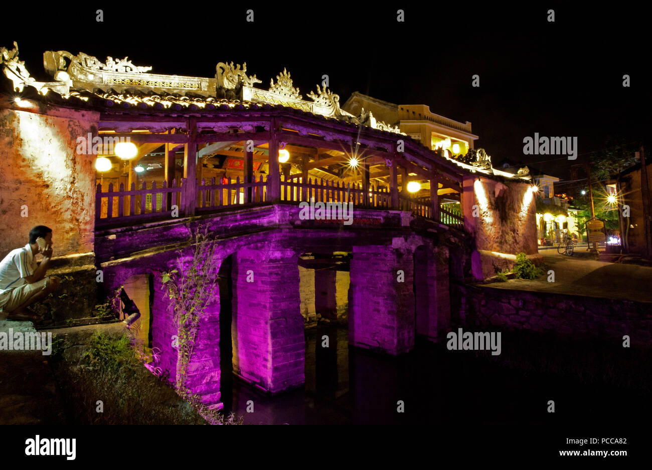 Japanische Brücke in Hoi An, Vietnam Stockfoto