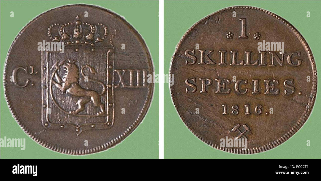 563 Skilling-1816 Stockfoto
