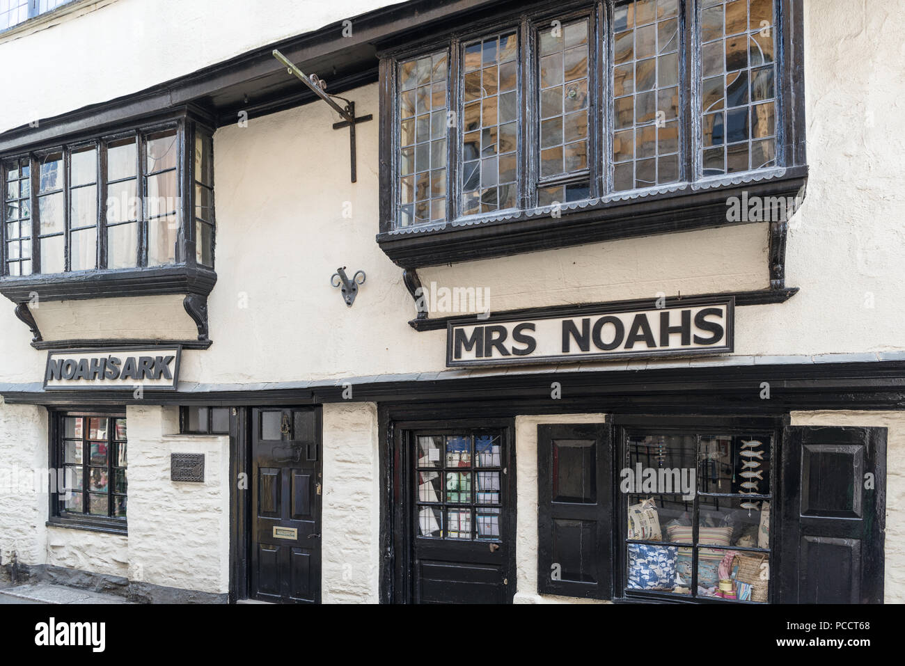 Noahs Arche und Frau Noahs Geschenkeladen in Fowey, Cornwall, England, Großbritannien Stockfoto