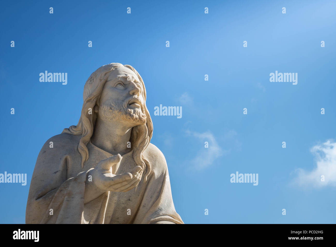 Statue von Jesus, Ta' Pinu auf Gozo, Malta Stockfoto