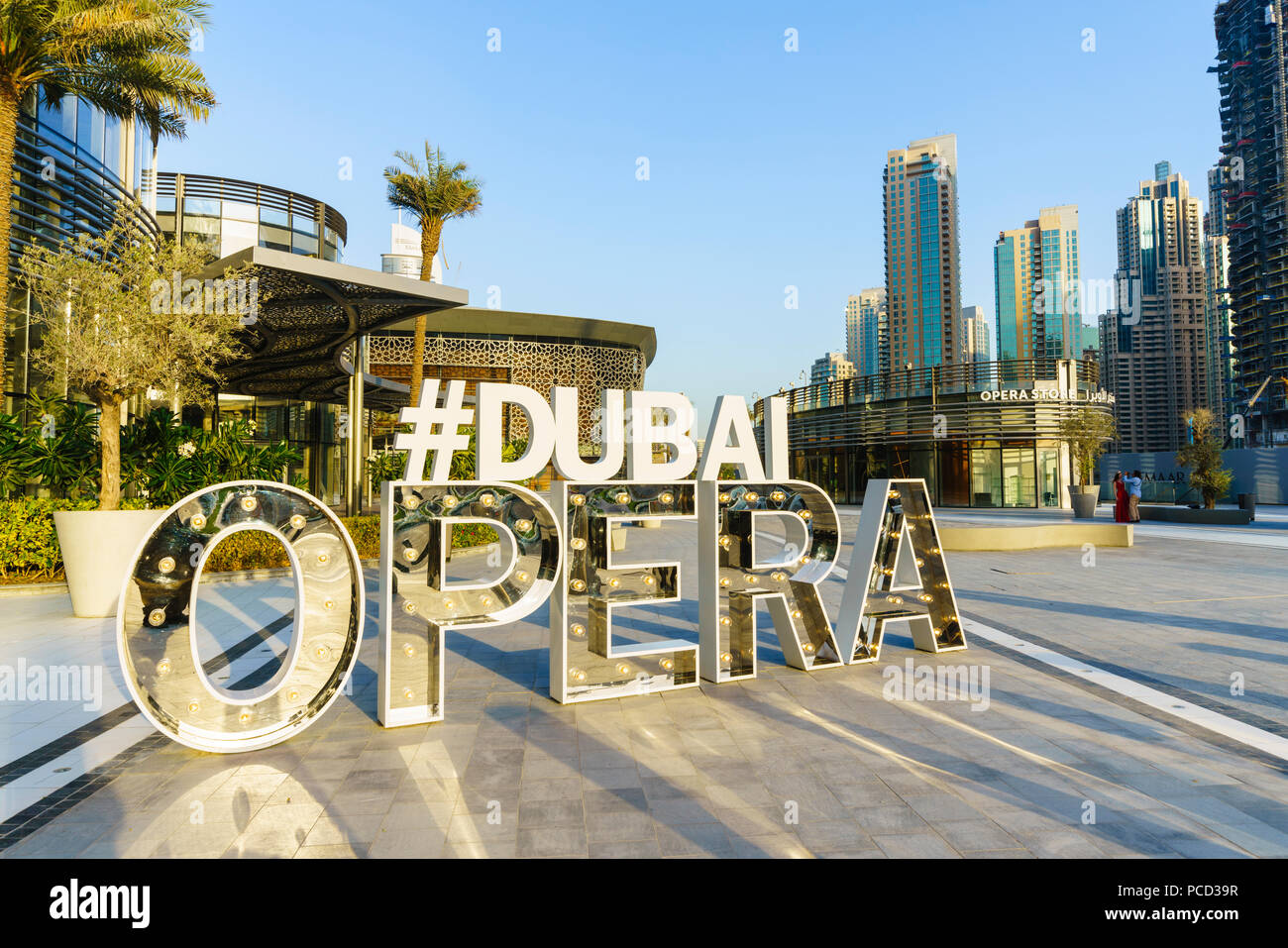 Dubai Oper, 2000 Sitz Performing Arts Center, Dubai, Vereinigte Arabische Emirate, Naher Osten Stockfoto