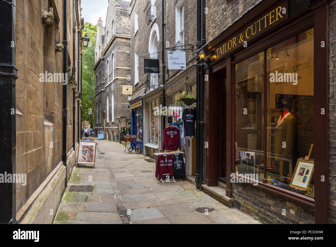 Geschäfte in allen Heiligen Passage, Cambridge, Cambridgeshire, England, Vereinigtes Königreich, Europa Stockfoto