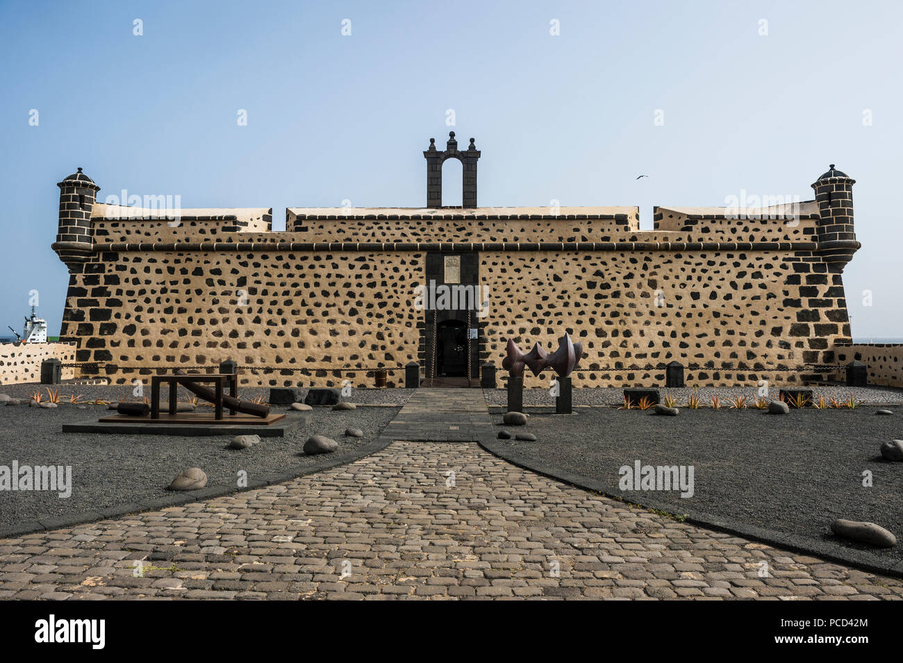 Museum für zeitgenössische Kunst in Schloss Sao Jose, Arrecife, Lanzarote, Kanarische Inseln, Spanien, Atlantik, Europa Stockfoto