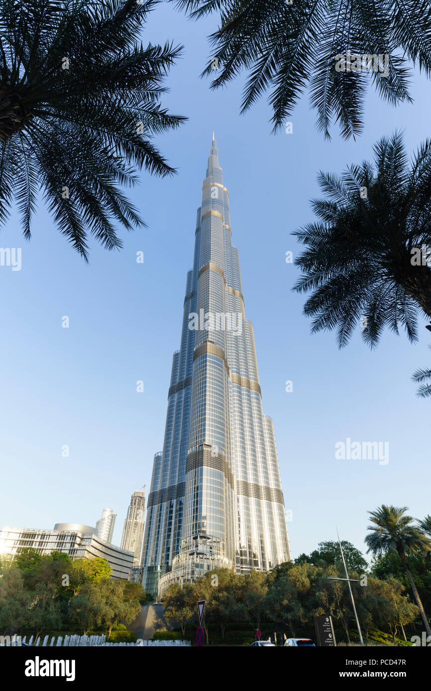 Burj Khalifa, Dubai, Vereinigte Arabische Emirate, Naher Osten Stockfoto