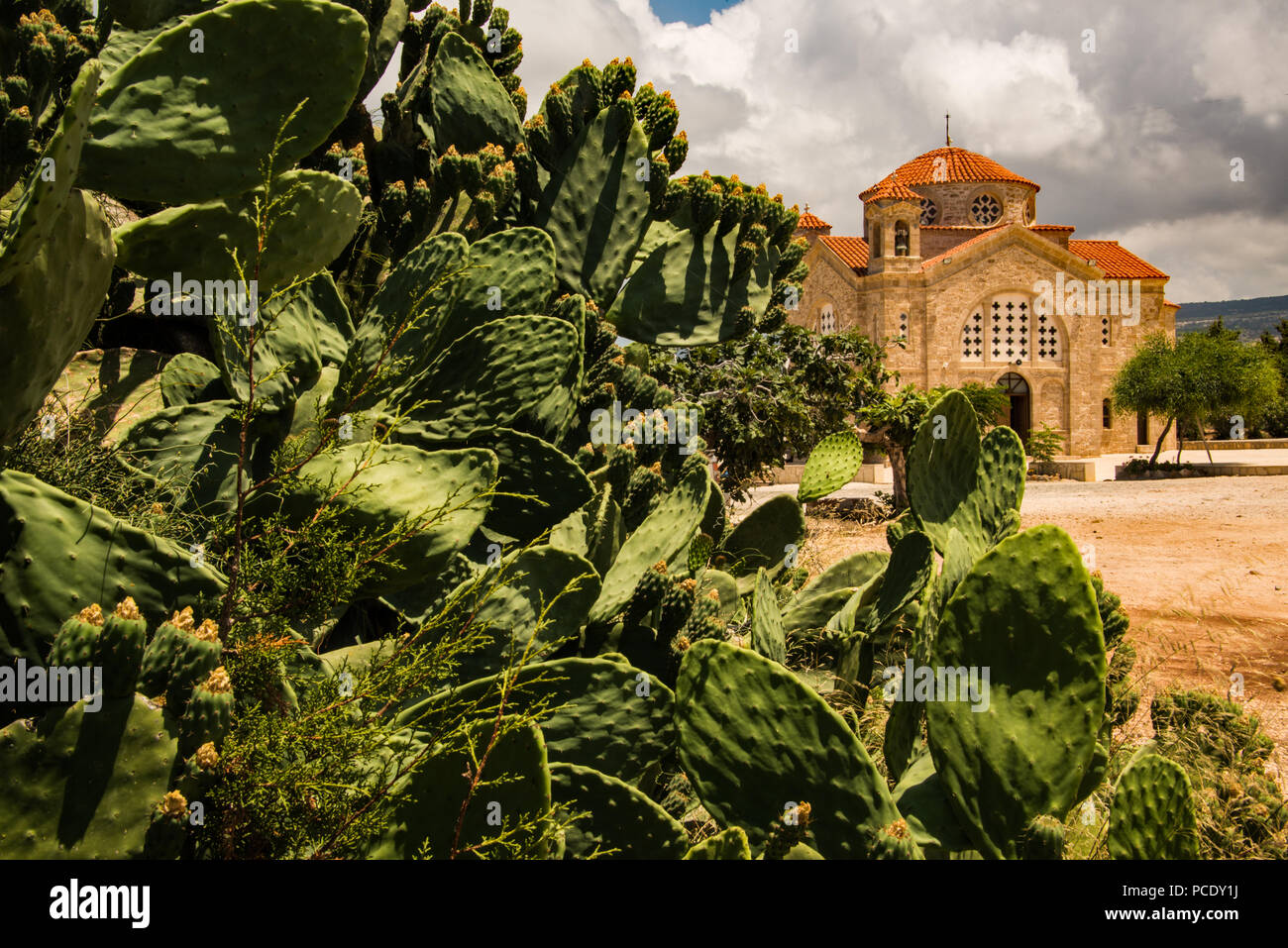 Die heilige Kirche von Agios Georgios, Saint Georges, Zypern. Stockfoto