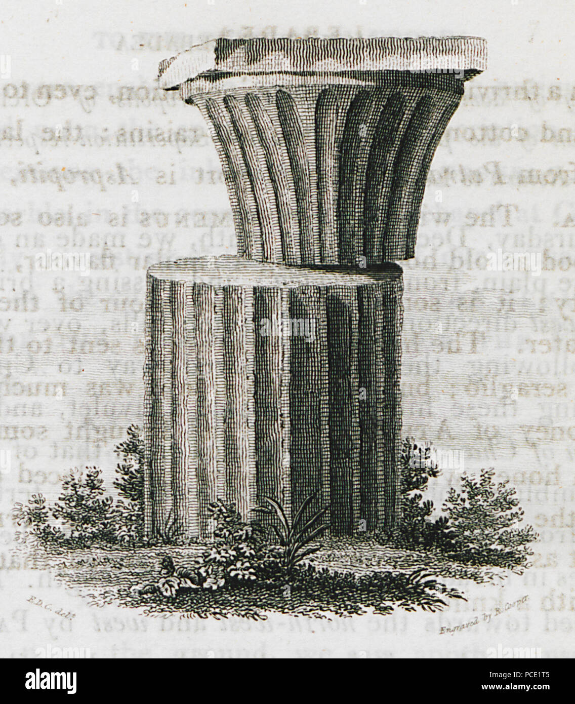 1 (Singular prüfstücks der griechischen Architektur) - Clarke Edward Daniel - 1816 Stockfoto